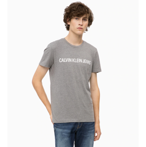 Pánské tričko OU36 šedá - Calvin Klein šedá M