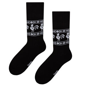 Pánské ponožky folk 056 černá 42-44