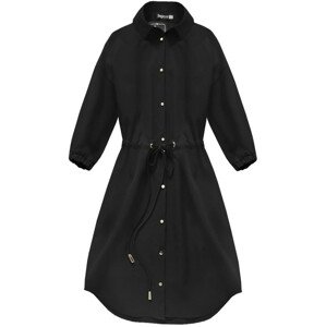 Černé dámské šaty s kapsami (133ART) černá XS (34)