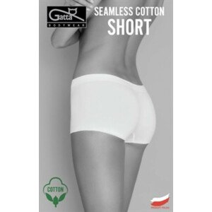 Dámské kalhotky SEAMLESS COTTON SHORTS - GATTA BODYWEAR Bílá XL