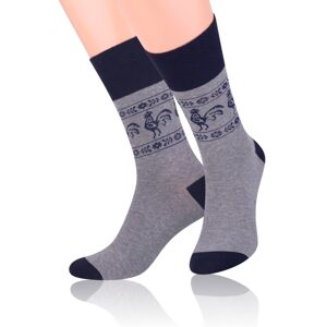 Pánské ponožky folk 056 šedá 42-44