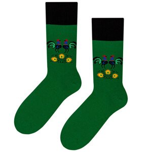 Pánské ponožky folk 056 Zelená 45-47