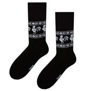 Pánské ponožky folk 056 černá 45-47