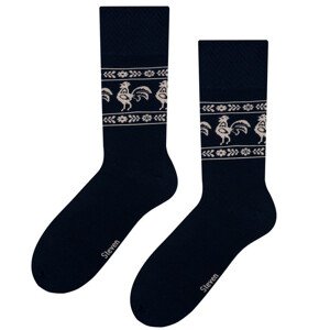 Pánské ponožky folk 056 tmavě modrá 45-47