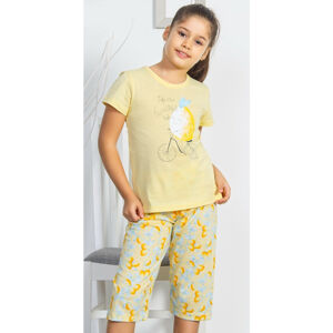 Dětské pyžamo kapri Citron žlutá 7 - 8