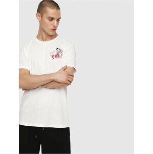 Pánské tričko 00CEMG-0EAUZ bílá - Diesel bílá L