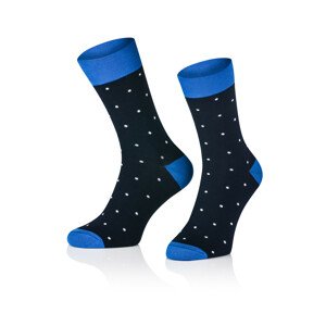 Pánské vzorované ponožky Tak Intenso 1917 tmavě modrá-bílá 44-46