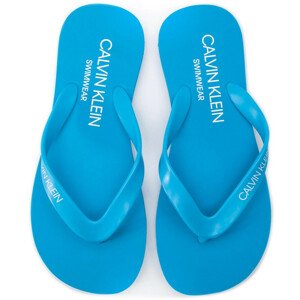 Plážové žabky Flip-Flops Sandals KM0KM00341 - Calvin Klein azurová 45/46
