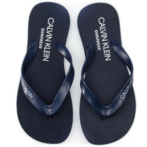 Plážové žabky Flip-Flops Sandals KM0KM00341 - Calvin Klein tmavě modrá 41/42