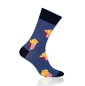 Pánské ponožky More Fastfood 079 šedá-žíhaná 39-42