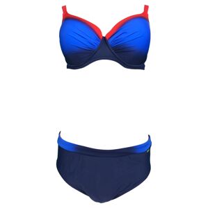 Dvoudílné dámské plavky S 940F19 - Self modro-fialová 40H