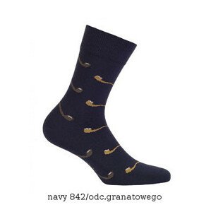 Pánské ponožky Wola Perfect Man vzorované W 94N03 Casual tyrkysová 45-47