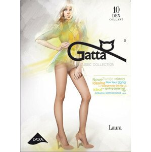 Dámské punčochové kalhoty Gatta Laura 10 den 5-XL zlatá/odstín béžové 5-XL