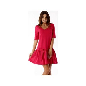 Dámské šaty ED005-1 - Ella Dora tmavě růžová L-40