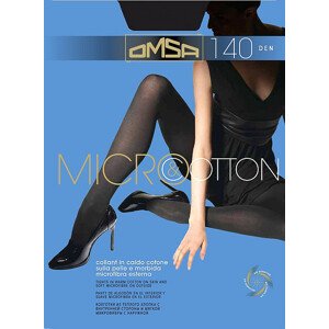 Dámské punčochové kalhoty Omsa Micro&Cotton 140 den nero/černá 3-M