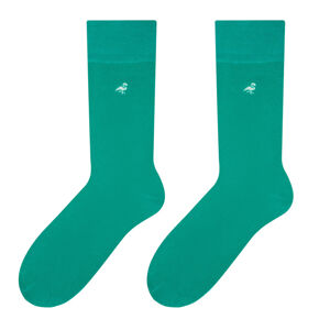 Pánské ponožky MORE 051 zelená/logo 39/42