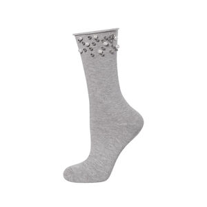 Dámské ponožky s perličkami Soxo šedá univerzální