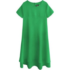 Zelené dámské trapézové šaty (436ART) zelená L (40)