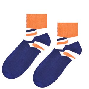 Ponožky na kolo 040 oranžová/jeans 35-37