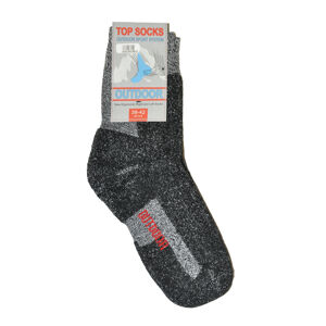 Pánské ponožky WiK Outdoor Top Socks 16140 černá žíhaná 39-42