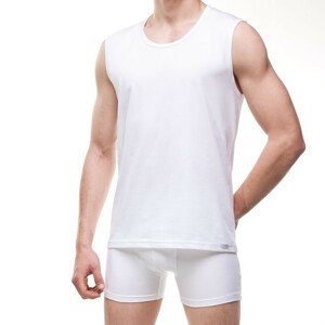 Pánské tričko bez rukávů AUTHENTIC 206 - CORNETTE Bílá 3XL