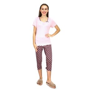 Dámské pyžamo 570-KK růžovohnědá - Cocoon Secret růžovo-hnědá XL