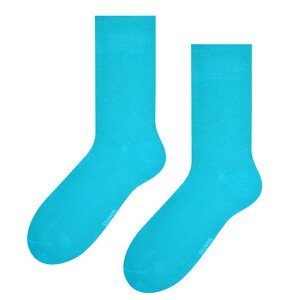Hladké ponožky k obleku 056 tyrkysová 42-44