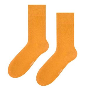 Hladké ponožky k obleku 056 žlutá/hladká 45-47