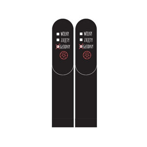 Pánské valentýnské ponožky s instrukcemi Soxo 3139 černá 40-45