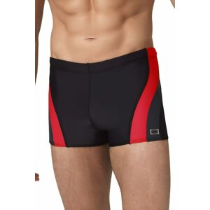 Pánské boxerkové plavky Philip2 černočervené  M