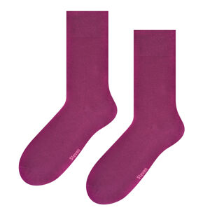 Hladké ponožky k obleku 056 bordó 45-47