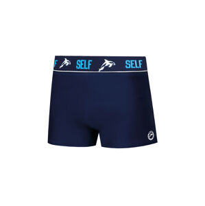 Pánské plavky boxerky Self L8 S-2XL tmavě modrá L