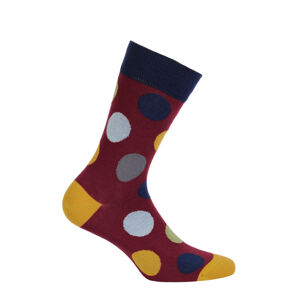 Vzorované pánské ponožky PERFECT MAN-CASUAL červená 42/44