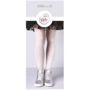 Vzorované punčochové kalhoty ANIA W.15 bianco 152-158