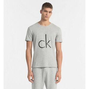 Calvin Klein Pánské Tričko S Logem Šedé XL