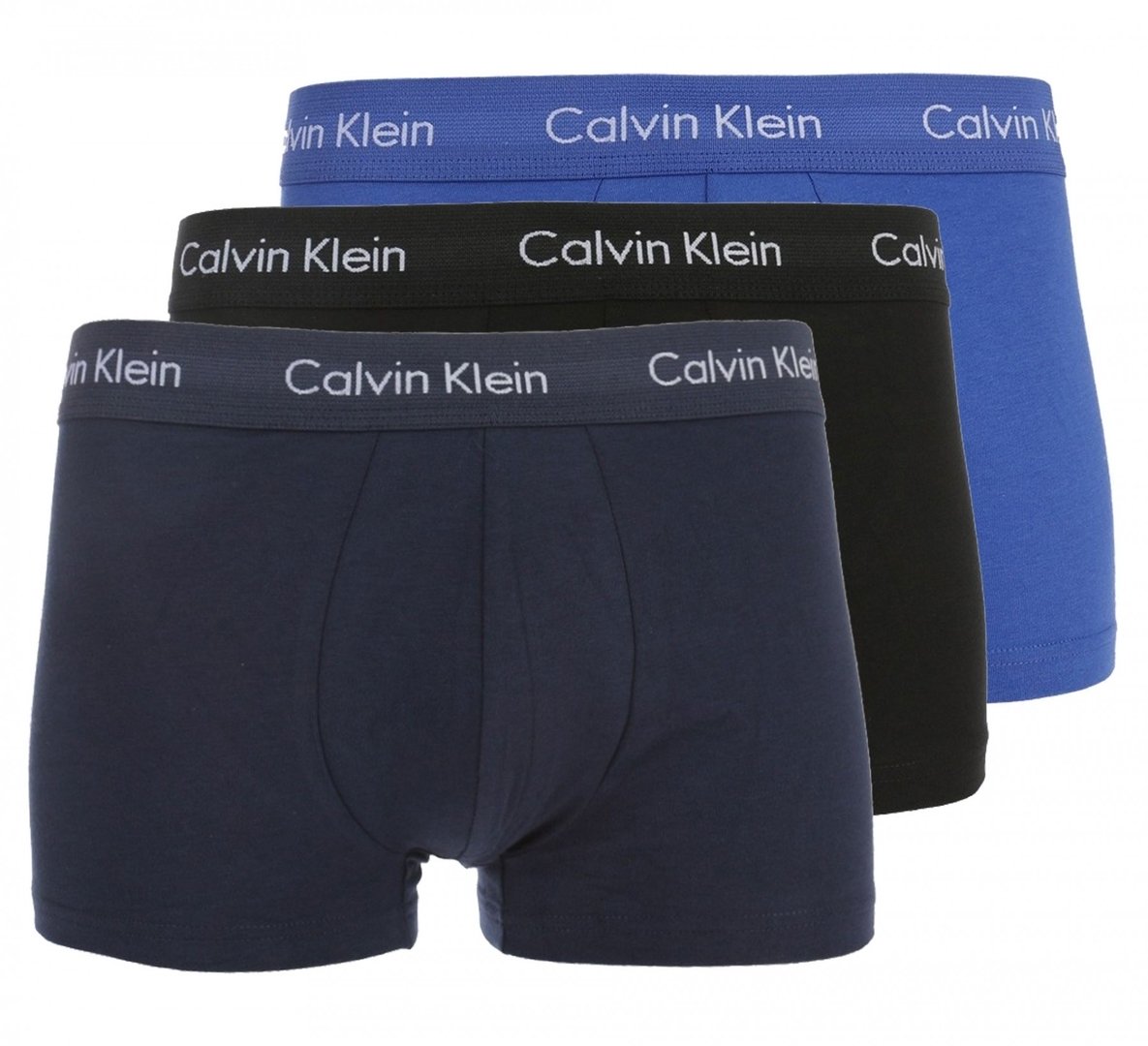 Calvin Klein 3Pack Boxerky Black, Blue & Blue Royal LR S