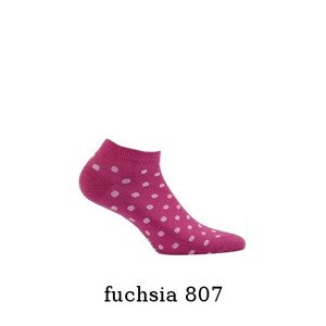 Dámské vzorované kotníkové ponožky Wola Perfect Woman W81.01P bílá 36-38