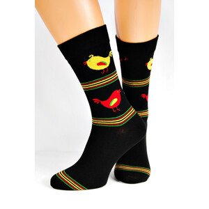 Pánské ponožky Regina Socks 7844 Avangarda Slepice žlutá 39-42