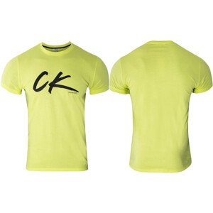 Pánské tričko KM0KM00467-ZAA zelená - Calvin Klein zelená M