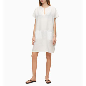 Plážové šaty KW0KW01023-YCD bílá - Calvin Klein bílá M