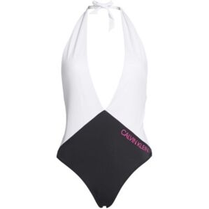 Jednodílné plavky KW0KW00975-BEH černobílá - Calvin Klein černo-bílá L