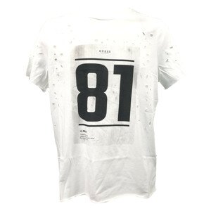 Pánské tričko U92A05JR03D - Guess bílá XL