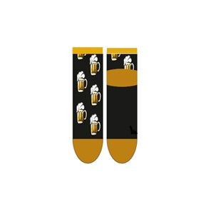 Vzorované dámské ponožky Krebo béžová 35-40