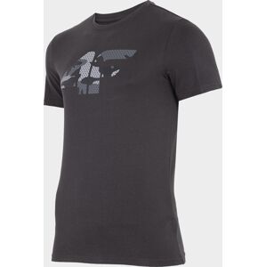 Pánské bavlněné tričko 4F TSM077 Tmavě šedé M