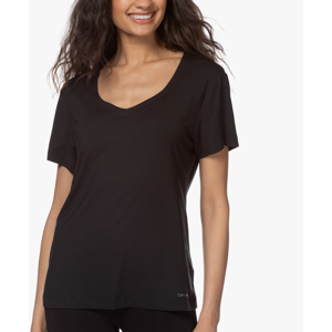 Dámské triko na spaní QS6486E-001 černá - Calvin Klein černá S