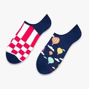 Pánské asymetrické ponožky 009 tmavě modrá/balonky 43/46