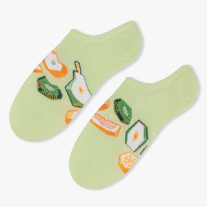 Dámské nízké ponožky 021 světle zelená 35-37