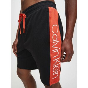 Pánské pyžamové šortky NM1800-001 černočervená - Calvin Klein černo-červená M