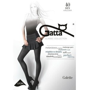 COLETTE 1 - Dámské punčochové kalhoty - GATTA žíhaná šedá 4-L