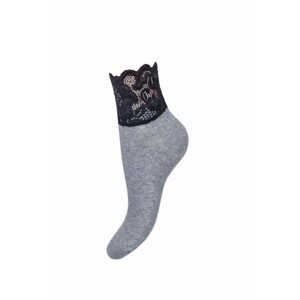 Dámské ponožky Milena 1061 Krajka černá 37-41